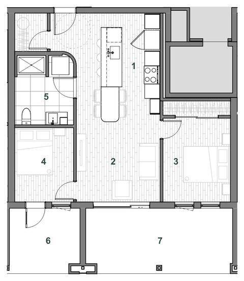 Plan — Immeuble A Unité 104
