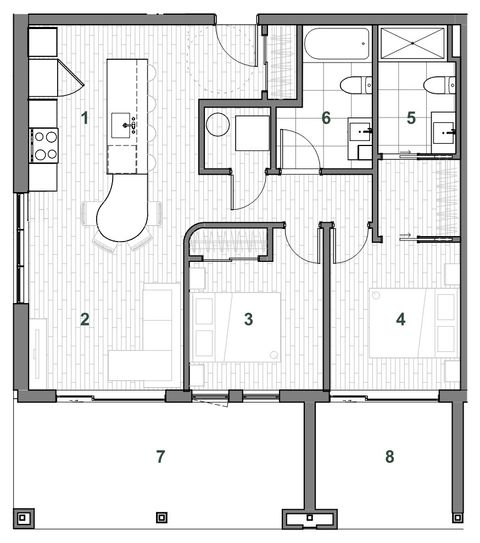 Plan — Immeuble A Unité 106