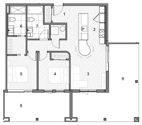 Plan — Immeuble A Unité 107