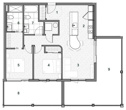 Plan — Immeuble A Unité 207