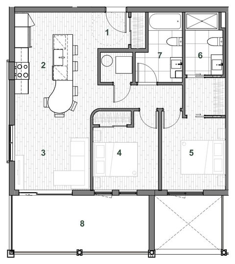 Plan — Immeuble A Unité 301