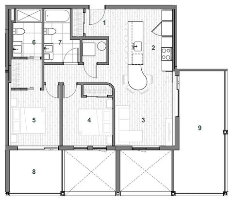 Plan — Immeuble B Unité 302