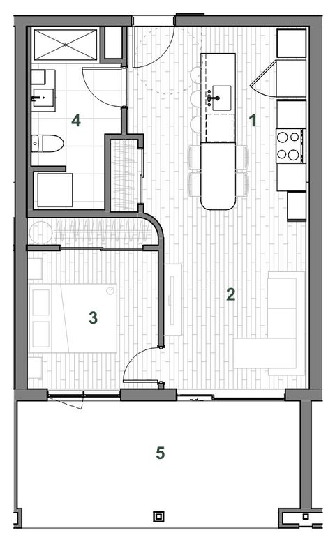 Plan — Immeuble C Unité 105