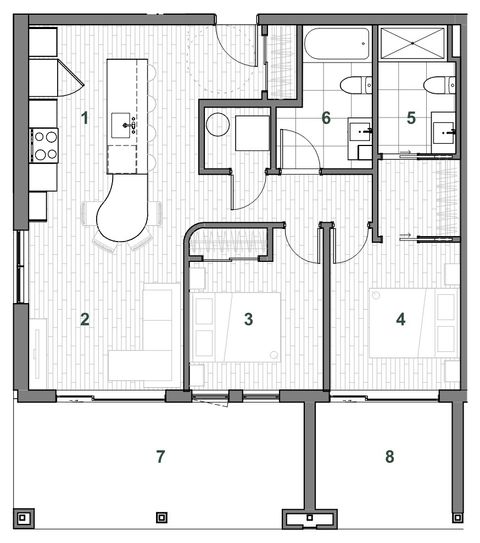 Plan — Immeuble C Unité 106