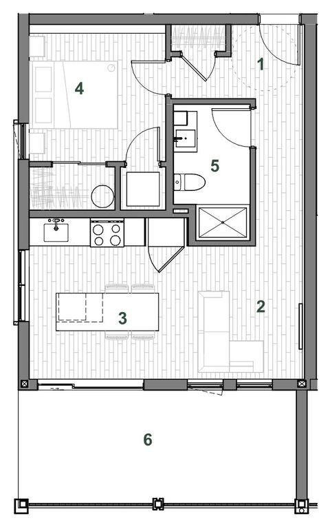 Plan — Immeuble C Unité 201