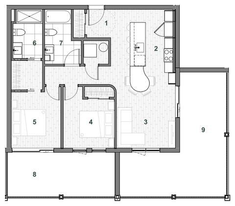Plan — Immeuble C Unité 207