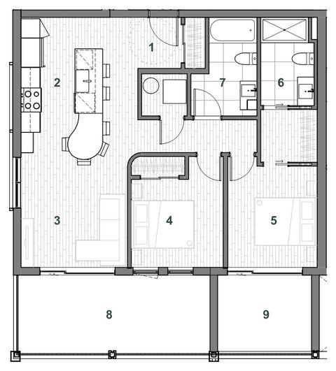 Plan — Immeuble C Unité 306