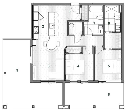 Plan — Immeuble D Unité 101