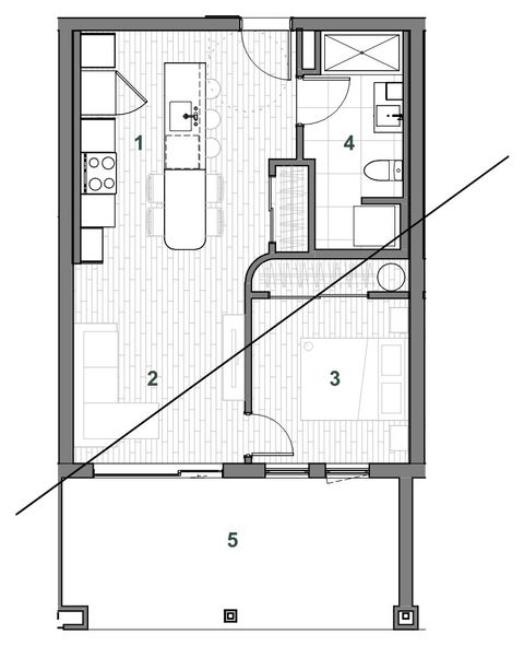 Plan — Immeuble D Unité 103