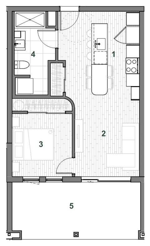 Plan — Immeuble D Unité 106
