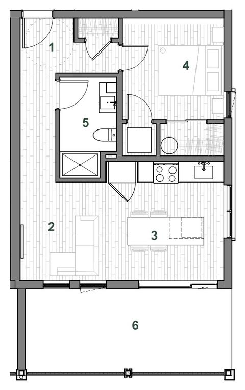 Plan — Immeuble D Unité 207
