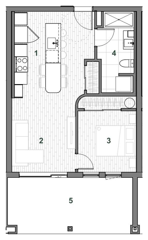 Plan — Immeuble E Unité 102