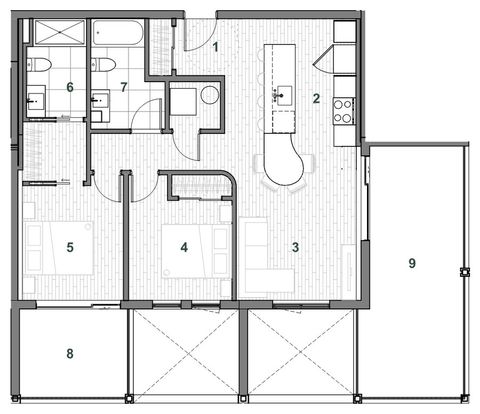 Plan — Immeuble E Unité 305