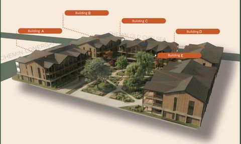 Meechwood site plan — buildings A to E